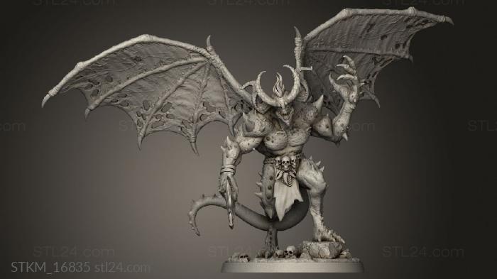 Figurines heroes, monsters and demons (Tabletop Legends Reign Blood Belial Tail, STKM_16835) 3D models for cnc