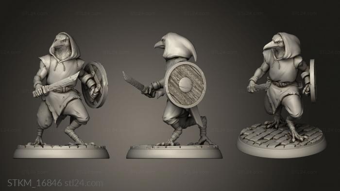 Figurines heroes, monsters and demons (White Werewolf Tavern Kenku, STKM_16846) 3D models for cnc