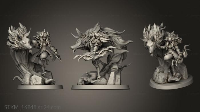 Figurines heroes, monsters and demons (Spirit Blossom Kindred Back hair bot, STKM_16848) 3D models for cnc