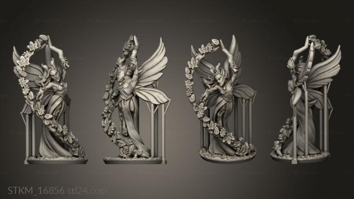 Figurines heroes, monsters and demons (Wood elf characters fae sorceress, STKM_16856) 3D models for cnc