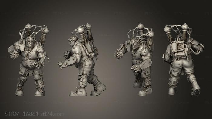 Figurines heroes, monsters and demons (undead necro shambling Stars Frank BIG LIGHTNING, STKM_16861) 3D models for cnc