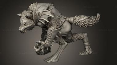 Figurines heroes, monsters and demons (undead necro shambling Stars Werewolf STAR ALT, STKM_16862) 3D models for cnc