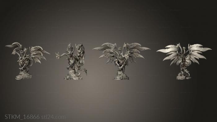 Статуэтки герои, монстры и демоны (Царство пустоты Тиа Кэт, STKM_16866) 3D модель для ЧПУ станка