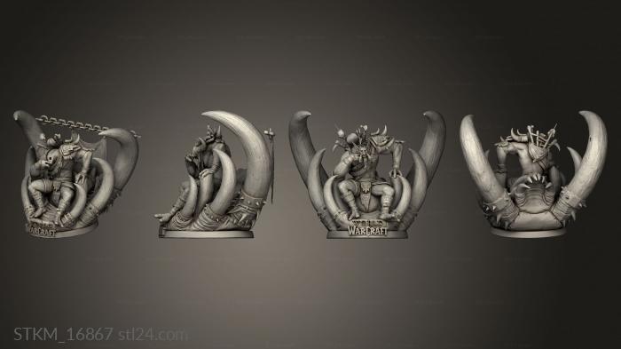 Figurines heroes, monsters and demons (Vol jin World Warcraft Stand chain, STKM_16867) 3D models for cnc