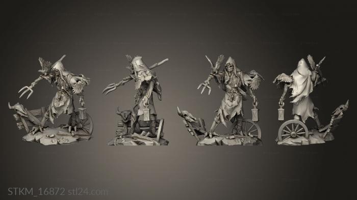 Figurines heroes, monsters and demons (White Werewolf Tavern Scarecrow, STKM_16872) 3D models for cnc