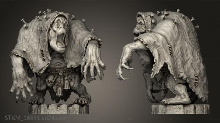 Figurines heroes, monsters and demons (Bodach, STKM_16881) 3D models for cnc