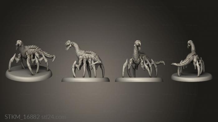 Figurines heroes, monsters and demons (Insectoid Simple, STKM_16882) 3D models for cnc