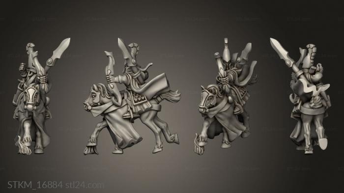 Figurines heroes, monsters and demons (Elves Reavers light cav, STKM_16884) 3D models for cnc