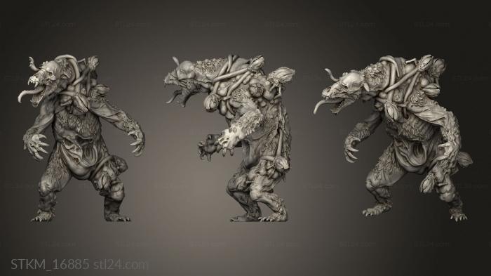 Figurines heroes, monsters and demons (Enved Bear, STKM_16885) 3D models for cnc