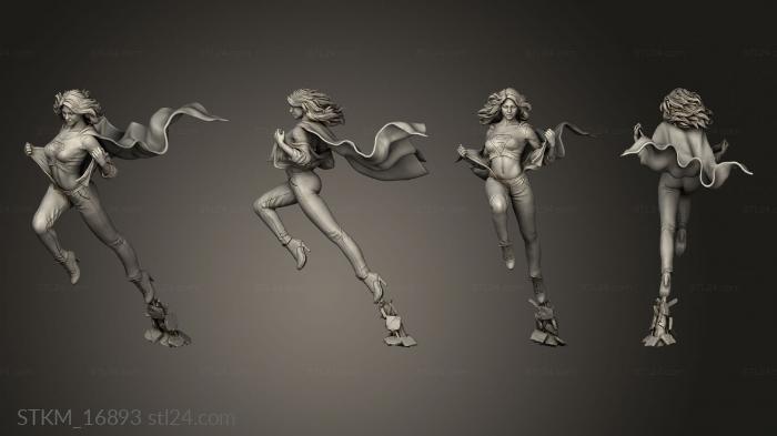 Статуэтки герои, монстры и демоны (Девушка Мегха, STKM_16893) 3D модель для ЧПУ станка