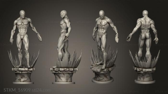 Figurines heroes, monsters and demons (SPIDER MAN FROM SINISTER SIX DIORAMA, STKM_16909) 3D models for cnc