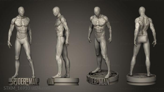 Figurines heroes, monsters and demons (Spider Man Game Suit, STKM_16910) 3D models for cnc