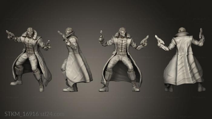 Figurines heroes, monsters and demons (Spiderman Noir, STKM_16916) 3D models for cnc