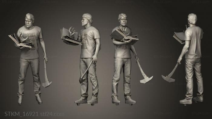 Статуэтки герои, монстры и демоны (Стивен Кинг, STKM_16921) 3D модель для ЧПУ станка