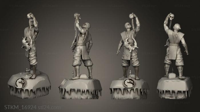 Figurines heroes, monsters and demons (Sub Zero Wins, STKM_16924) 3D models for cnc