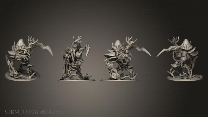 Статуэтки герои, монстры и демоны (Лесные Рыцари Древнего Первобытного Леса, STKM_16926) 3D модель для ЧПУ станка