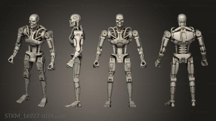 Figurines heroes, monsters and demons (T800 Terminator Articulated, STKM_16927) 3D models for cnc