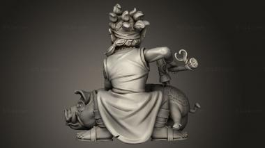 Figurines heroes, monsters and demons (tattoo 2, STKM_16928) 3D models for cnc