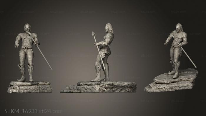 Figurines heroes, monsters and demons (aquaman, STKM_16931) 3D models for cnc