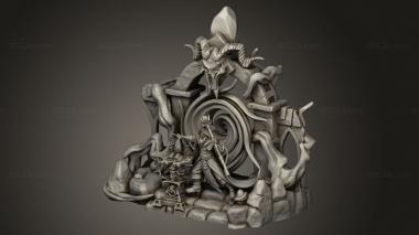 Figurines heroes, monsters and demons (Dark Wizard 2, STKM_16933) 3D models for cnc