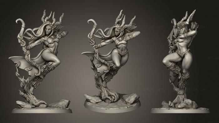 Figurines heroes, monsters and demons (Artemis The Hunt Goddess, STKM_1696) 3D models for cnc