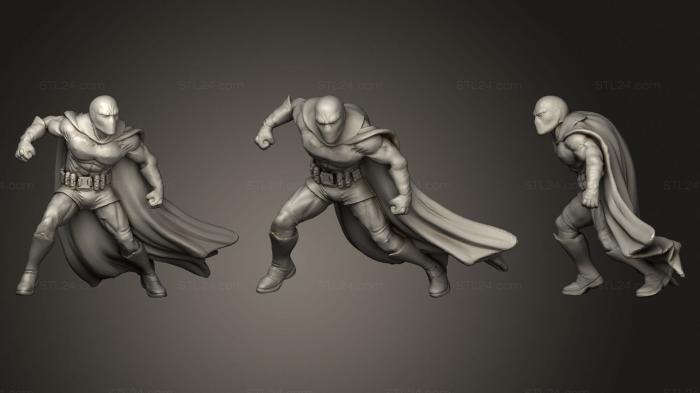 Figurines heroes, monsters and demons (ATOM angry pose, STKM_1717) 3D models for cnc