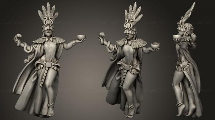 Figurines heroes, monsters and demons (Ava Serpentmage 2, STKM_1721) 3D models for cnc