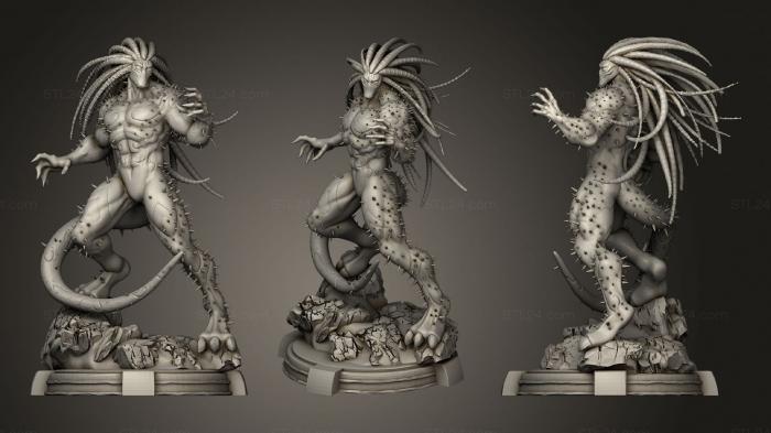 Статуэтки герои, монстры и демоны (Балькхарт (всадник-призрак), STKM_1756) 3D модель для ЧПУ станка