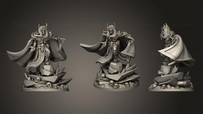 Figurines heroes, monsters and demons (Baleful Mage, STKM_1757) 3D models for cnc