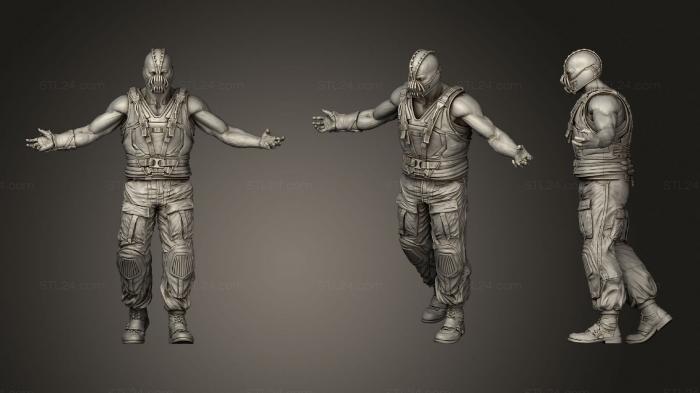 Figurines heroes, monsters and demons (Bane movie, STKM_1760) 3D models for cnc
