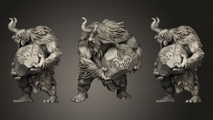 Figurines heroes, monsters and demons (Barbarian Troll Roogarin, STKM_1771) 3D models for cnc