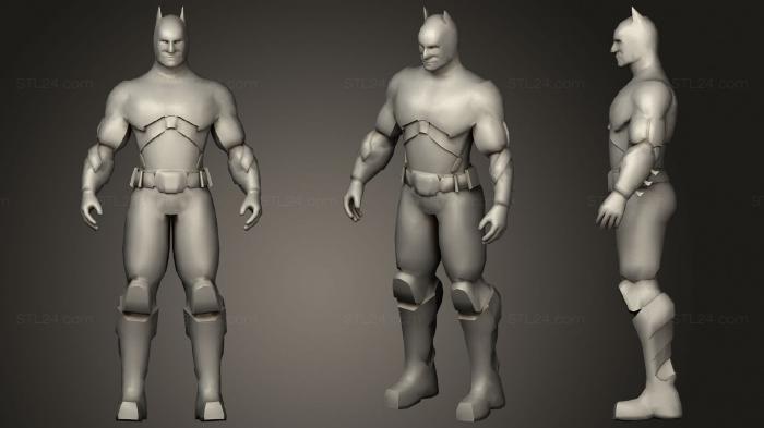 Статуэтки герои, монстры и демоны (Бэтмен 22, STKM_1783) 3D модель для ЧПУ станка