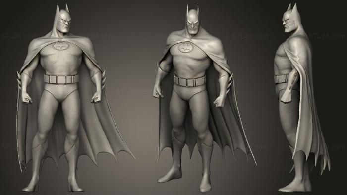 Статуэтки герои, монстры и демоны (Мультсериал Бэтмен, STKM_1785) 3D модель для ЧПУ станка