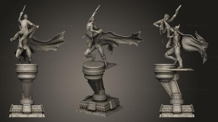 Статуэтки герои, монстры и демоны (Бэтмен, Рыцарь Аркхема 3, STKM_1788) 3D модель для ЧПУ станка
