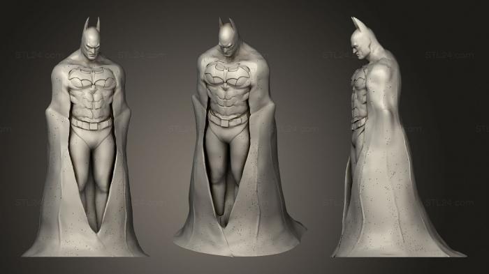 Статуэтки герои, монстры и демоны (Мемориал Бэтмена, STKM_1797) 3D модель для ЧПУ станка