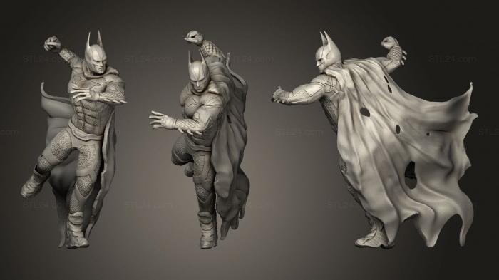 Статуэтки герои, монстры и демоны (БЭТМЕН НА ПОДСТАВКЕ 2, STKM_1799) 3D модель для ЧПУ станка