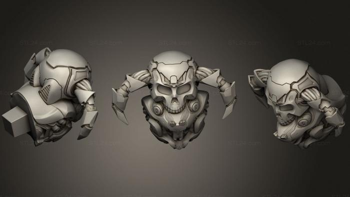 Figurines heroes, monsters and demons (BCP extra snake hat, STKM_1810) 3D models for cnc