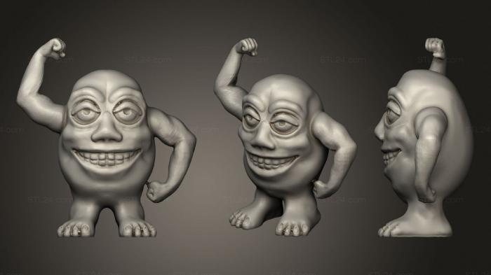 Figurines heroes, monsters and demons (Beefy Eggman, STKM_1819) 3D models for cnc