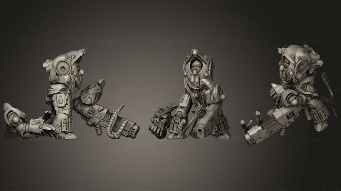 Figurines heroes, monsters and demons (Big Bot alternative weapon, STKM_1840) 3D models for cnc
