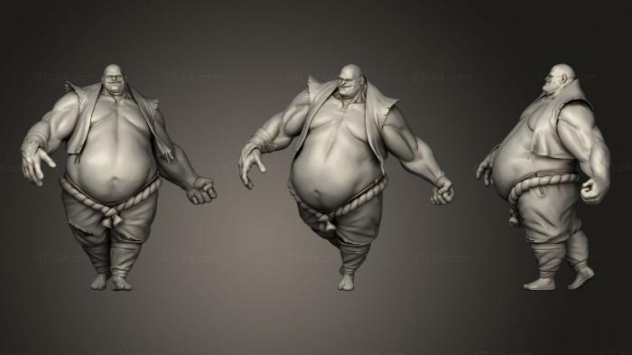 Figurines heroes, monsters and demons (Big Guy Statue, STKM_1843) 3D models for cnc