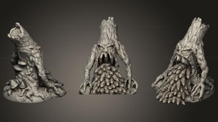 Статуэтки герои, монстры и демоны (Черные Свитки Игры Злое Дерево Орущие Крысы, STKM_1857) 3D модель для ЧПУ станка