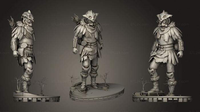 Figurines heroes, monsters and demons (Bloodhound Youngblood, STKM_1871) 3D models for cnc