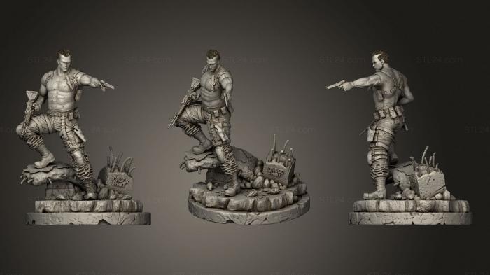 Figurines heroes, monsters and demons (Bloodshot, STKM_1873) 3D models for cnc