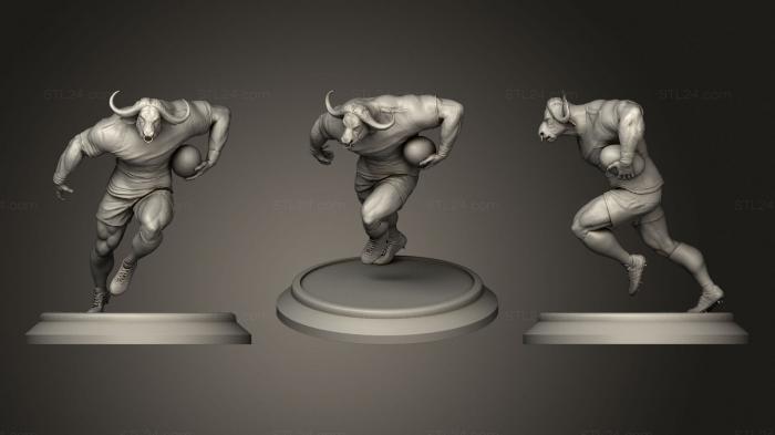 Figurines heroes, monsters and demons (Blue Bull 500mm, STKM_1874) 3D models for cnc