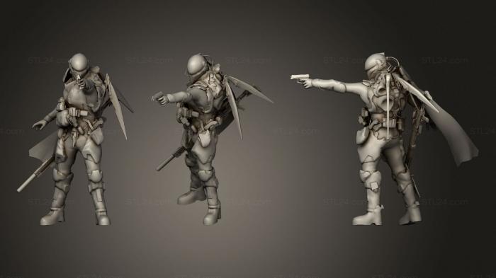 Figurines heroes, monsters and demons (Boba Fett, STKM_1879) 3D models for cnc