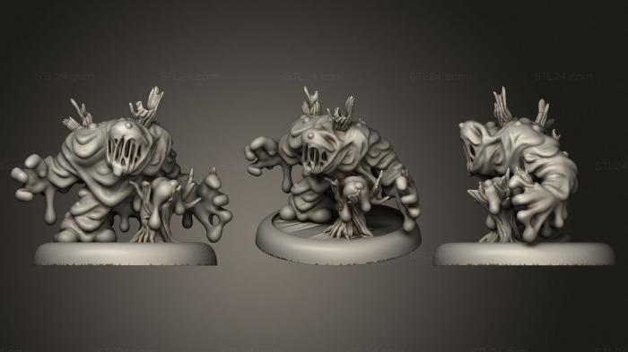 Figurines heroes, monsters and demons (Bog Kami fixed, STKM_1882) 3D models for cnc