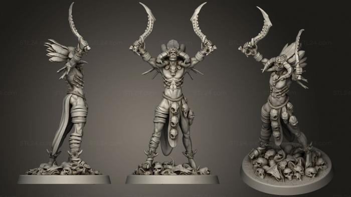 Figurines heroes, monsters and demons (Bonecrusher Berserker, STKM_1888) 3D models for cnc