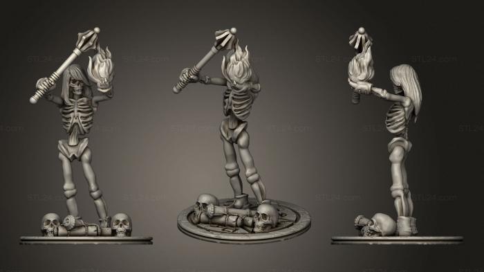 Figurines heroes, monsters and demons (Bones Gal Hot For You, STKM_1890) 3D models for cnc