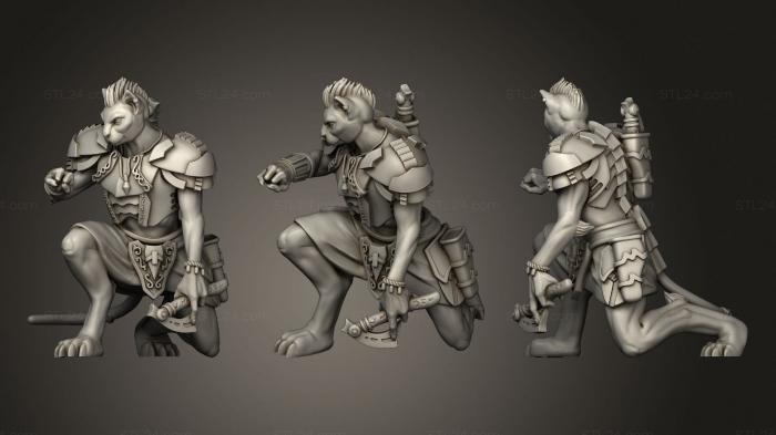 Статуэтки герои, монстры и демоны (Бракканская империя Янгблад, STKM_1905) 3D модель для ЧПУ станка