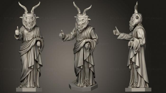 Figurines heroes, monsters and demons (Buddy Baphomet, STKM_1923) 3D models for cnc